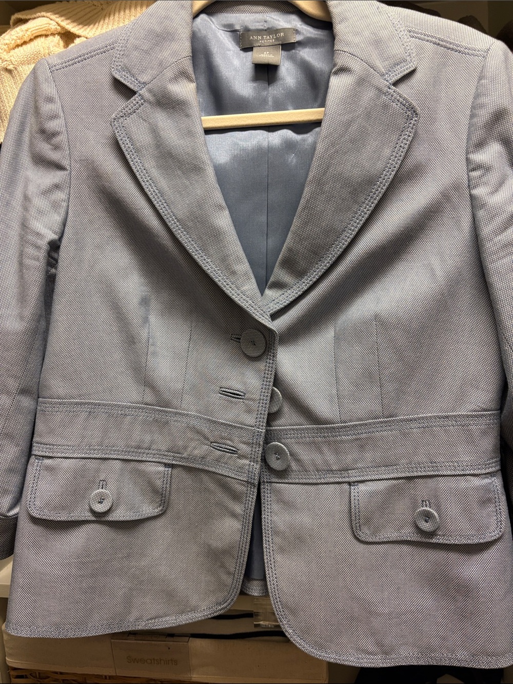 Ann Taylor Light Blue Women's Tailored Blazer